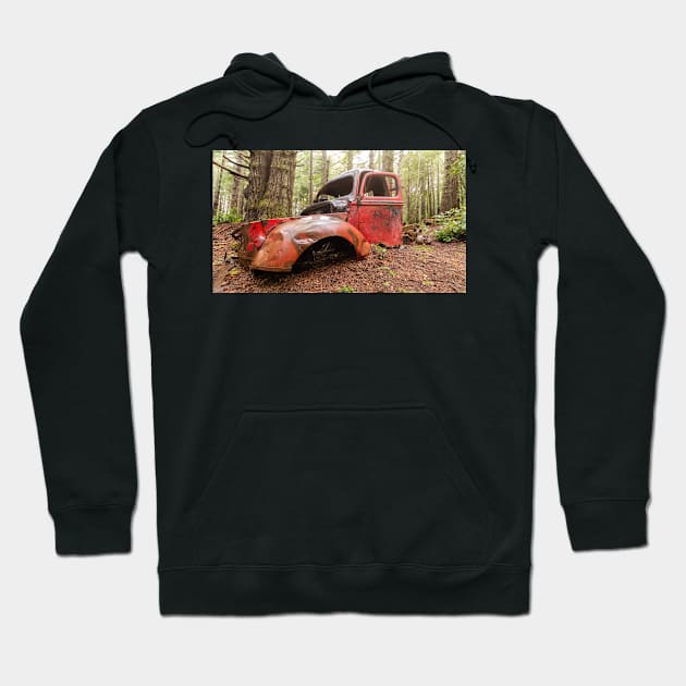 A Forgotten Pickup Truck in the Forest Hoodie by JeffreySchwartz